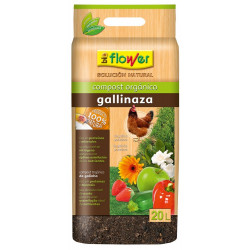 Compost Orgánico Gallinaza Flower 20 L (Pack 2 sacos)