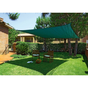 Toldo Vela Triangular SUNNET KIT 3 m Verde