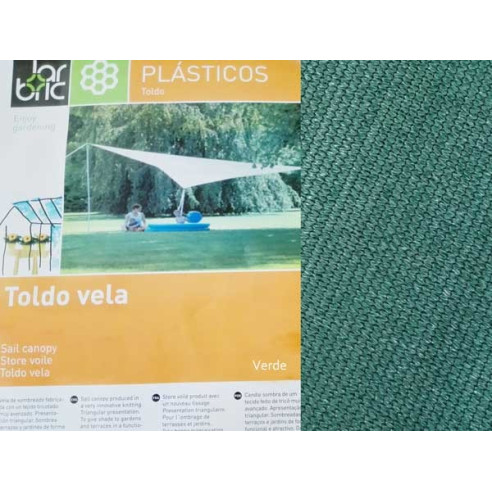 TOLDO VELA TRIANGULAR PE 3X3X3 m