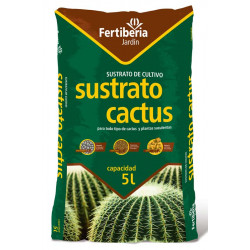 Sustrato Cactus Fertiberia 5 L (Pack 2 sacos)