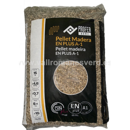 Pellet Madera EN Plus A-1 15 kg